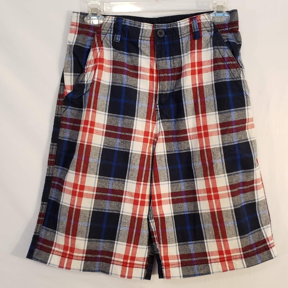 Faded Glory Boys Plaid Adjustable Shorts